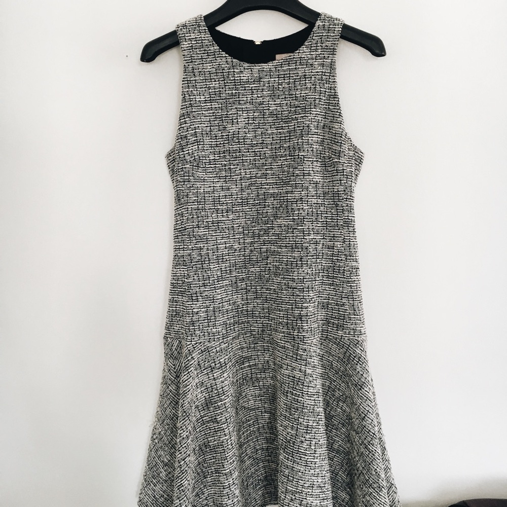 Banana republic twill fit and flare dress